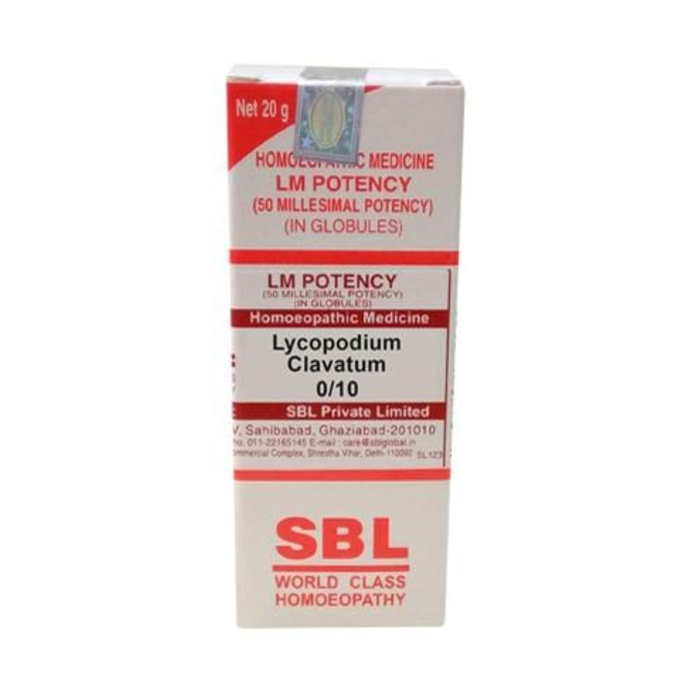 SBL Homeopathy Lycopodium Clavatum LM Potency | Grocsy