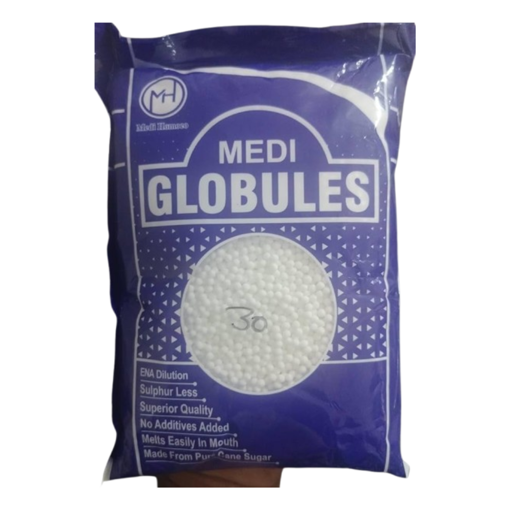 Medi Homeopathy Globules/ Blank Pellets (Size 30) | Grocsy
