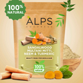 Alps Goodness Sandalwood,Multani Mitti,Neem & Turmeric Powder | Grocsy