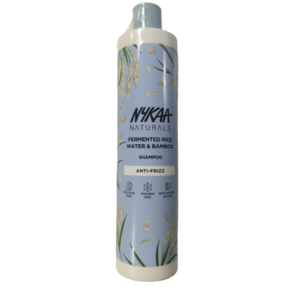 Nykaa Naturals Anti-Frizz Shampoo With Fermented Rice Water, Bamboo & Argan Oil | Grocsy