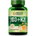 Himalayan Organics Vitamin D3 + K2 Promote Healthy Bones Nutraceutical Tablets | Grocsy