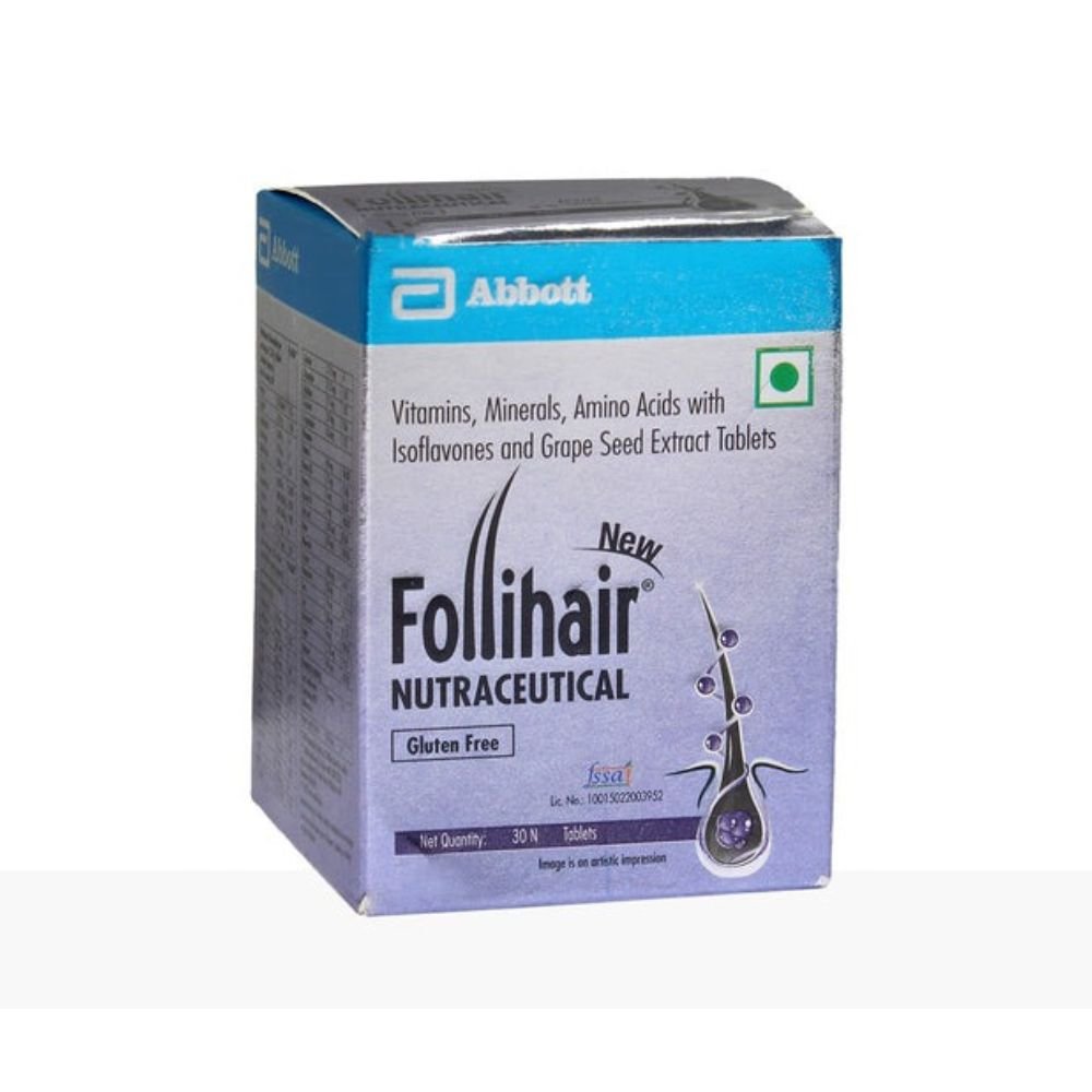 Abbott New Follihair Tablets, For Hair Growth | Grocsy