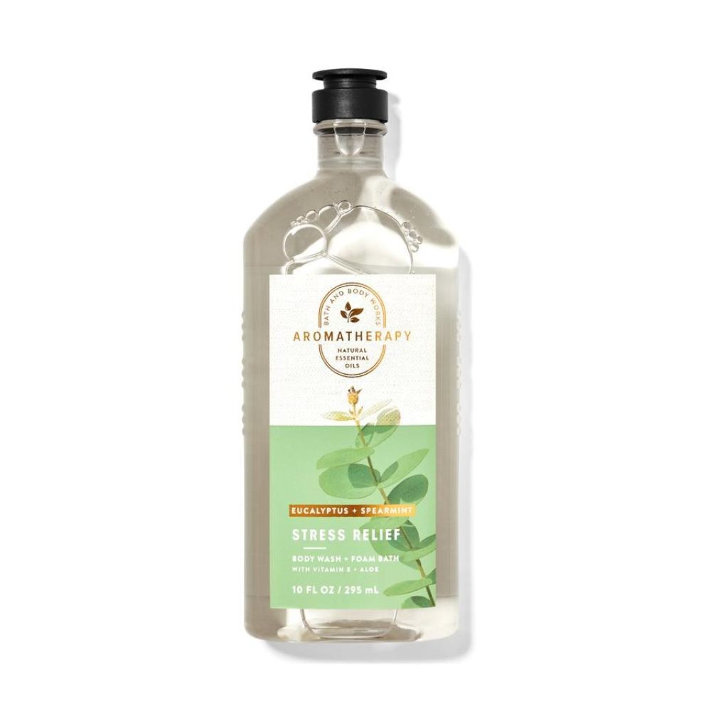 Bath & Body Works Eucalyptus Spearmint Stress Relief Body Wash + Foam Bath | Grocsy