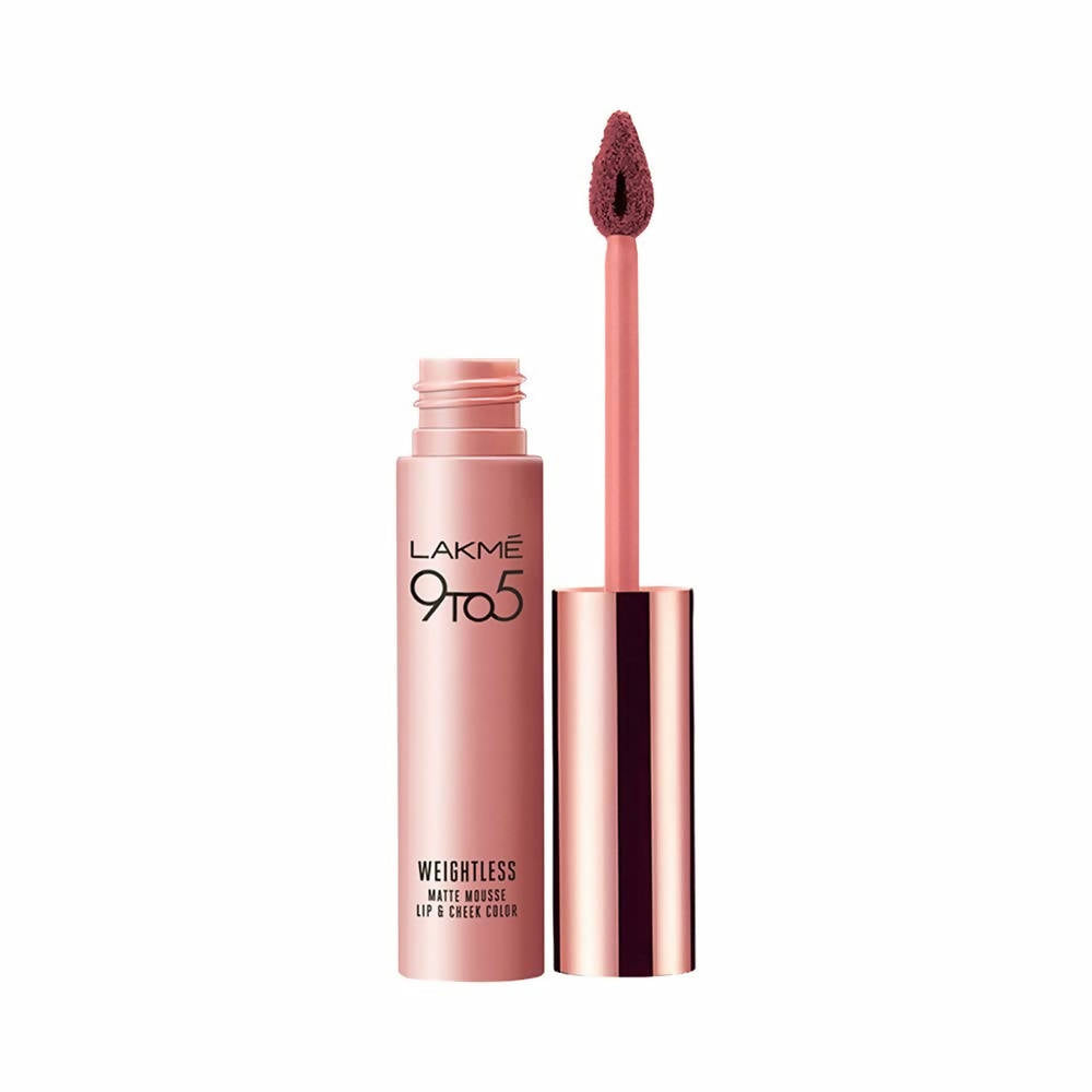 Lakme 9 To 5 Weightless Mousse Lip & Cheek Color - Rose Touch | Grocsy