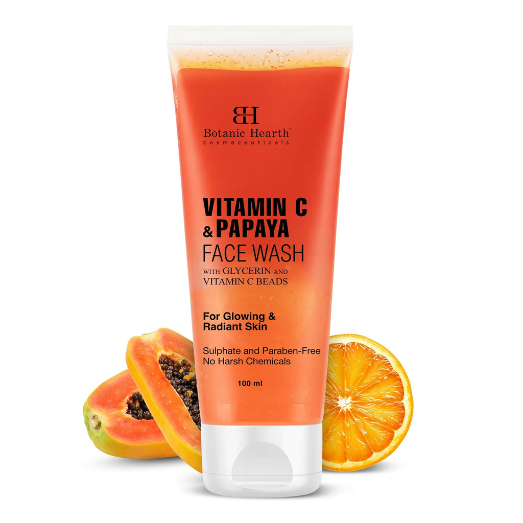 Botanic Hearth Vitamin C & Papaya Cleanser Face Wash For Glowing & Radiant Skin | Grocsy