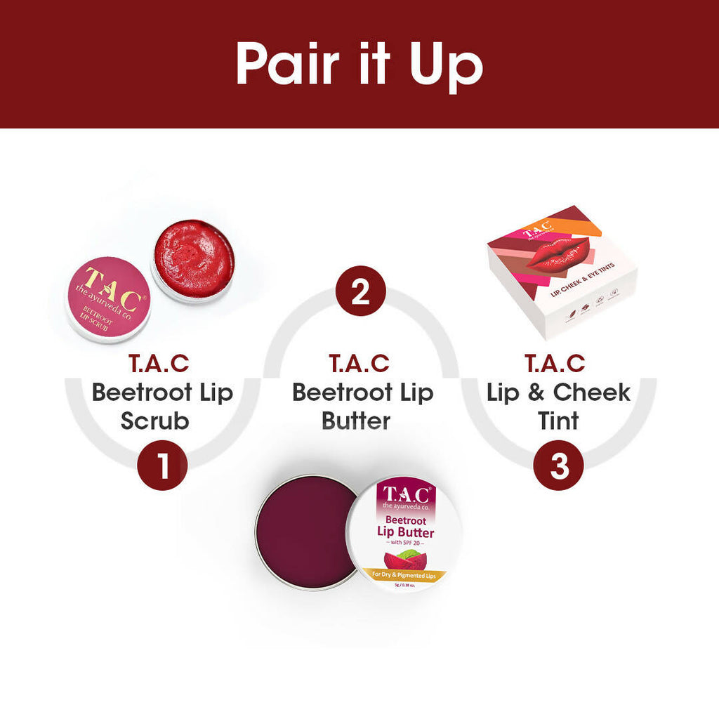 TAC - The Ayurveda Co. Lip, Cheek & Eye Tints Magic Combo Box | Grocsy