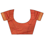Joban Fashion Peach Banarasi Soft Silk Woven Saree | Grocsy