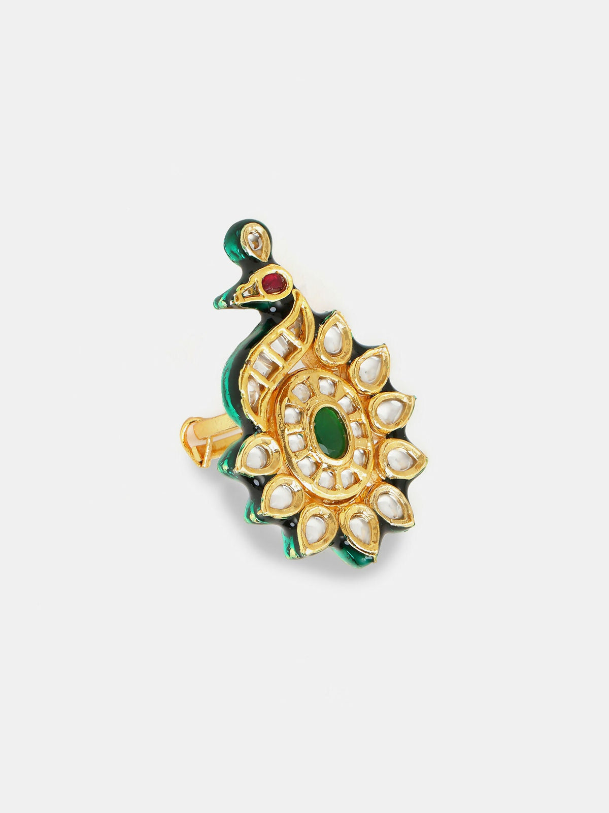Ruby Raang Kundan Raaj Ring | Grocsy