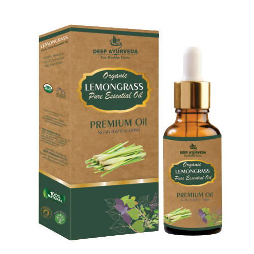 Deep Ayurveda Lemongrass Pure Essential Oil | Grocsy