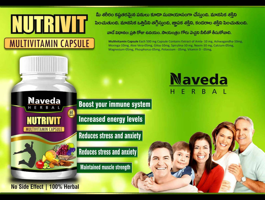 Naveda Herbal Nutrivit Multivitamin Capsules | Grocsy