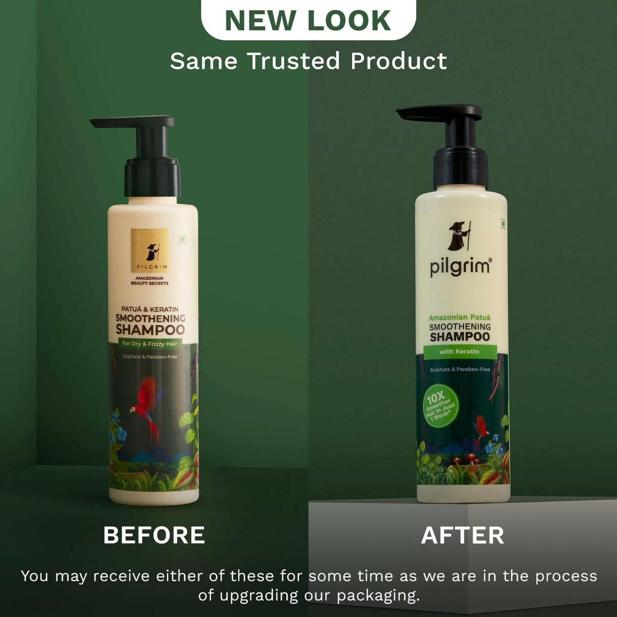 Pilgrim Patuá & Keratin Hair Smoothening Shampoo For Dry & Frizzy Hair, For Hair Smoothening & Healthy Scalp | Grocsy
