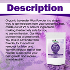 VedicAyurveda Herbal Wax Powder - Lavender | Grocsy
