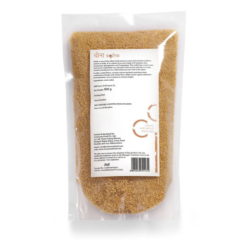 Conscious Food Natural Fox Tail Millets | Grocsy