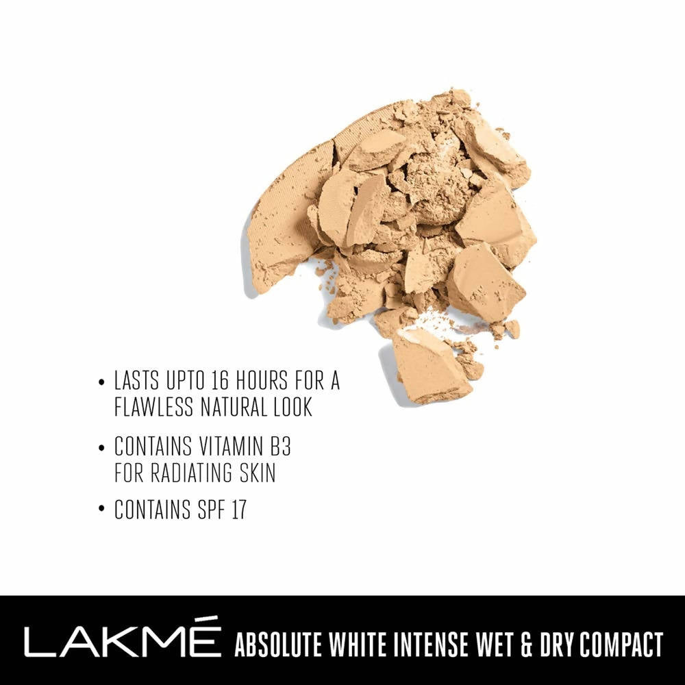 Lakme Absolute White Intense Wet & Dry Compact - Rose Fair | Grocsy