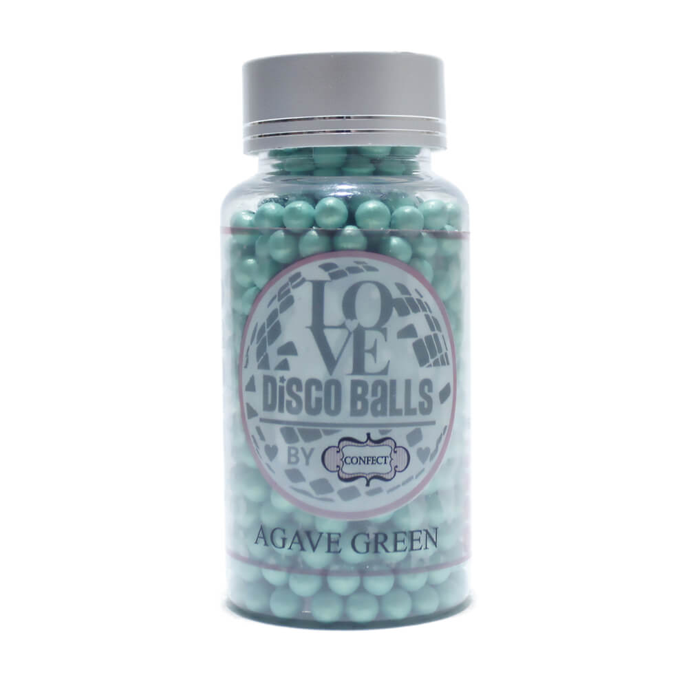 Confect Agave Green Disco Balls Sprinkles 6 MM | Grocsy