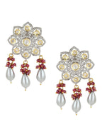 Diamond & Semi Precious Stone Earrings- Ruby Raang | Grocsy