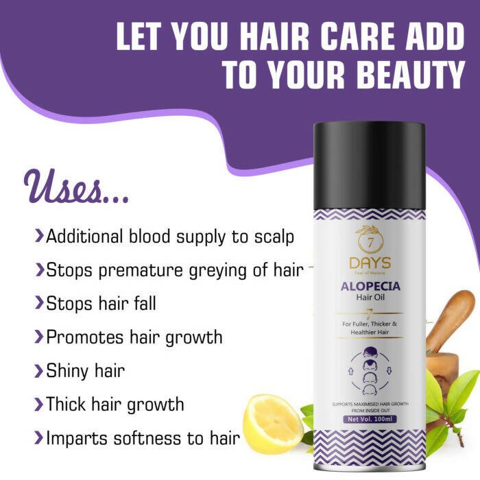7 Days Alopecia Hair Oil | Grocsy