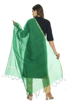 Mominos Fashion Green Banarsi Piping Dupatta | Grocsy