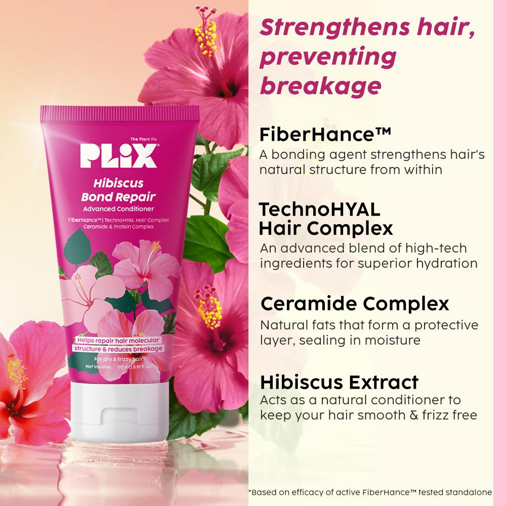 PLIX The Plant Fix Hibiscus Bond Repair Conditioner | Grocsy