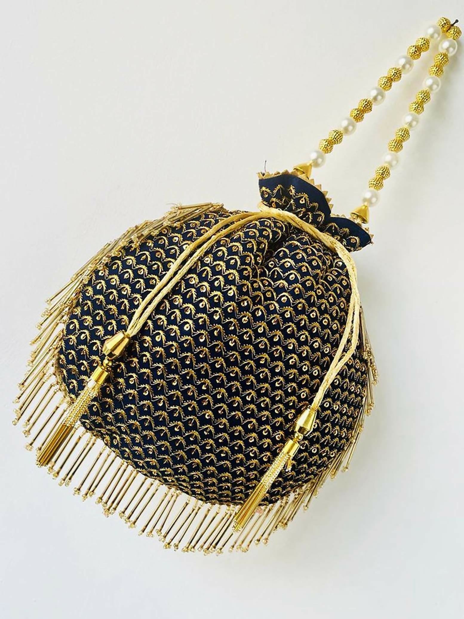 Joban Fashion Potli Bags - Black | Grocsy