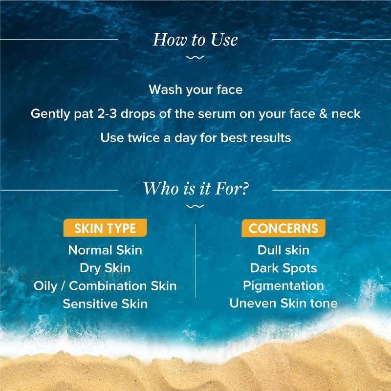 Aqualogica Glow+ Concentrate Face Serum With Hyaluronic Acid & Vitamin C - Limited Time Offer | Grocsy