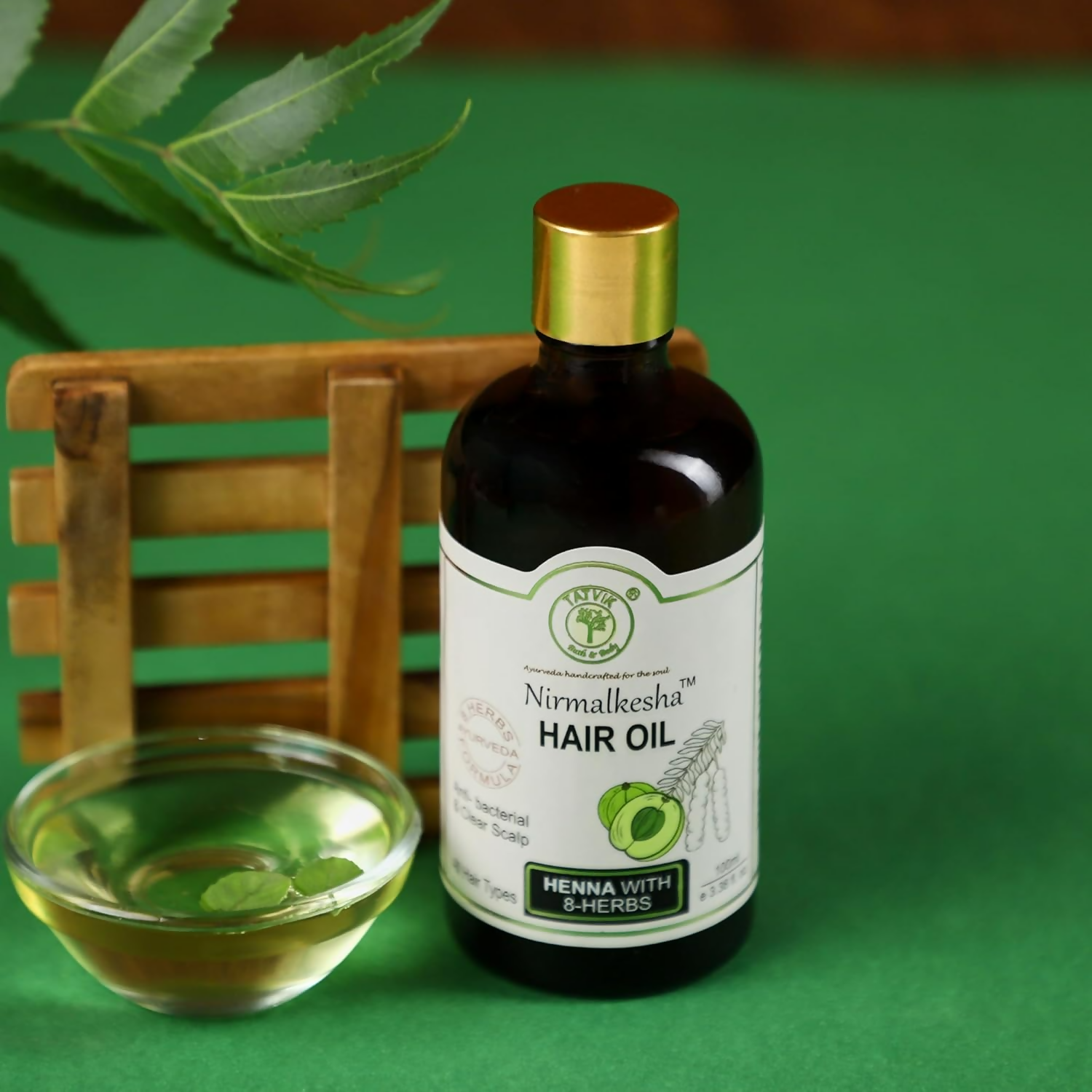 Tatvik Ayurveda Nirmalkesha Hair Oil (Henna With 8-Herbs) | Grocsy