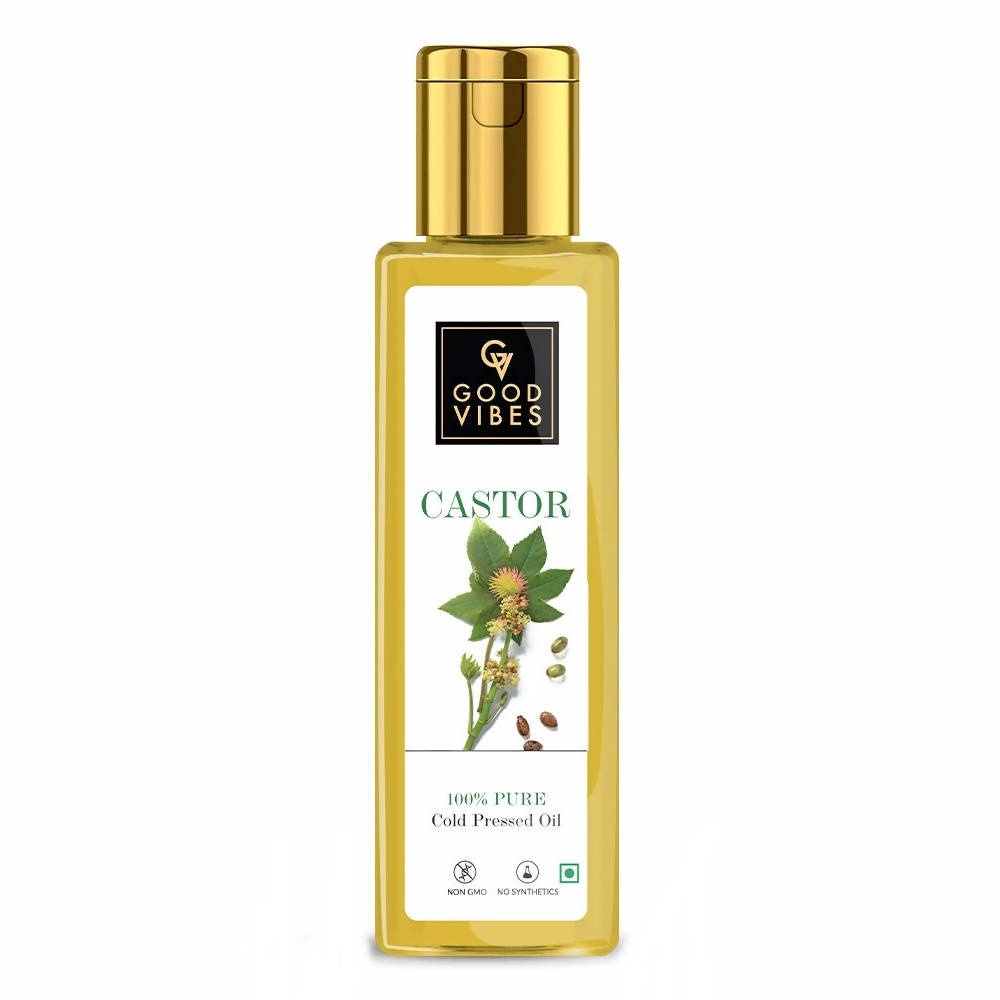 Good Vibes Castor 100% Pure Cold Pressed Oil For Hair & Skin | Grocsy