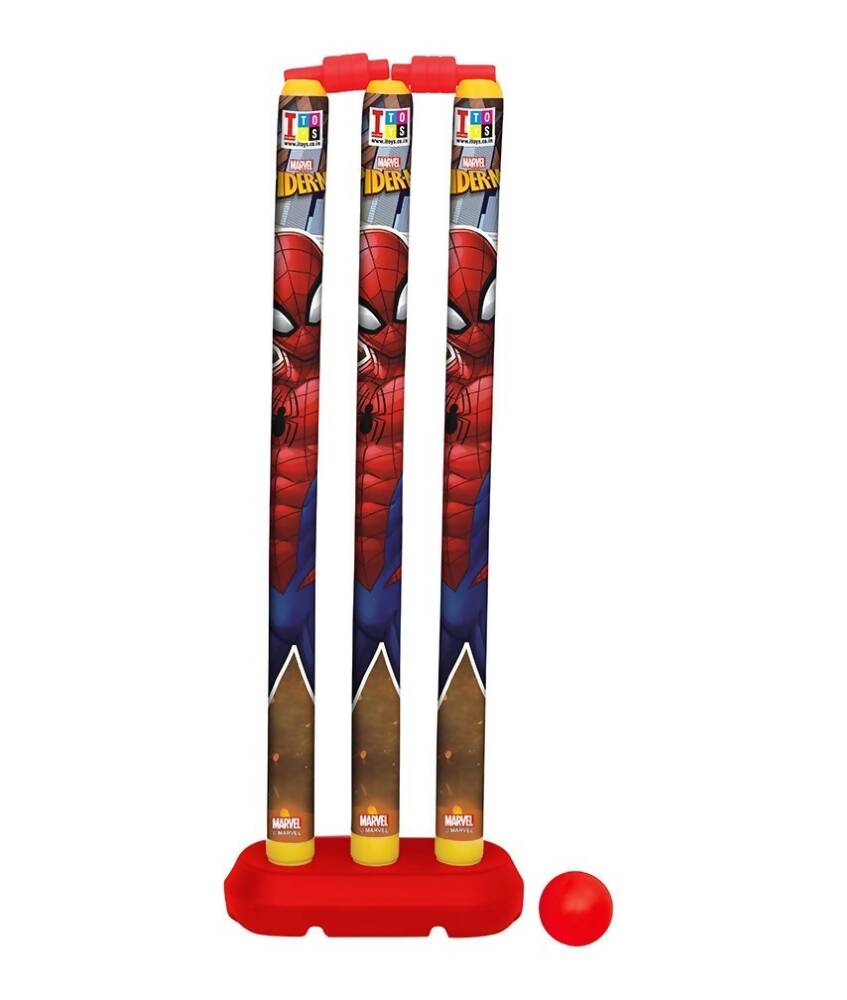 Manaki Enterprise Plastic Spiderman Cricket Kit (Multicolour) | Grocsy