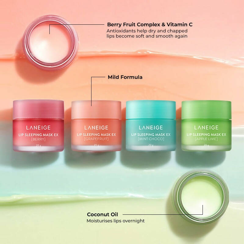 Laneige Lip Sleeping Mask EX - Berry - Korean skincare | Grocsy