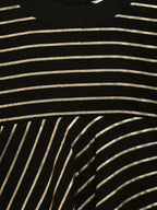Ahalyaa Black Georgette Gold Print Kids Kurta For Girls | Grocsy