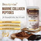 Beautywise Advanced Marine Collagen Anti-Aging Powder - Glutathione, HA & Biotin - Cocoa | Grocsy