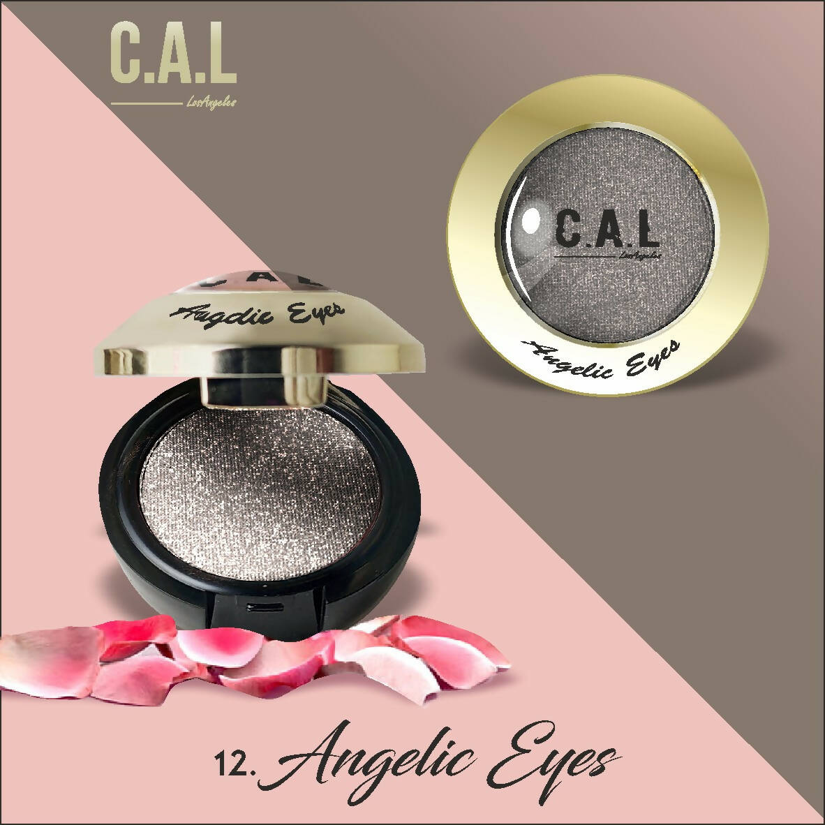 CAL Los Angeles Angelic Eye Shadow (Single Eyes) 12-Black | Grocsy