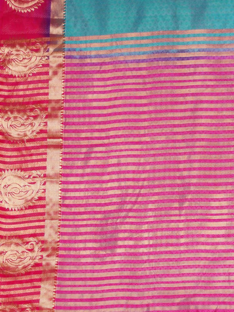 Kalamandir Ikkat Print Multi Color Uppada Party Wear Saree | Grocsy