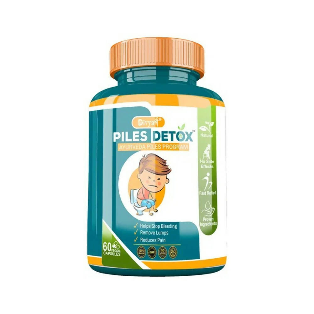 Divya Shree Piles Detox Veggie Capsules | Grocsy