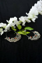 Mominos Fashion Johar Kamal Beautiful Peacock Design Chandbali Earrings