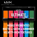 NYX Professional Makeup Ultimate Edit Petite 6 Color Shadow Palette Brights (1.2 gm Each) | Grocsy