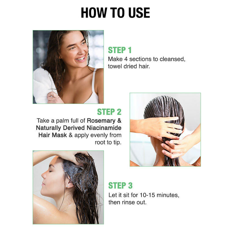 Nykaa Naturals Advanced Hair Growth Hair Mask With Rosemary & Naturally Derived Niacinamide | Grocsy