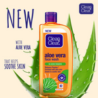 Clean & Clear Aloe Vera Face Wash - Gentle Hydrating Cleanser for Oily Skin | Grocsy