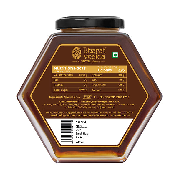 Bharat Vedica Ajwain Flower Honey - Ajwain Phool Shahad | Grocsy