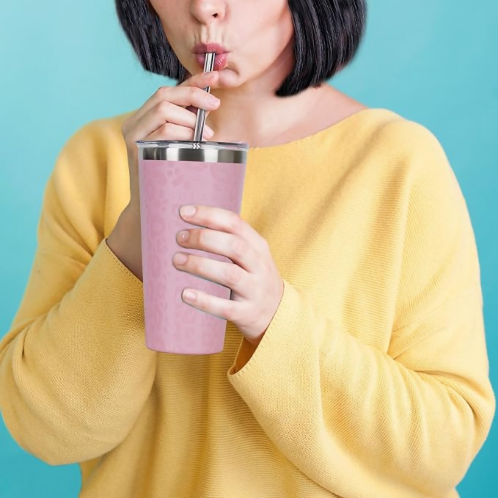 SOLARA Tumbler with lid and Straw | Grocsy