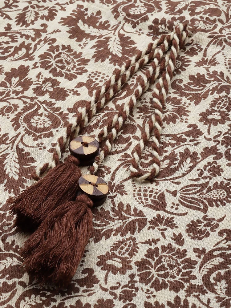 Yufta Women Brown & Beige Printed Kaftan Kurta | Grocsy