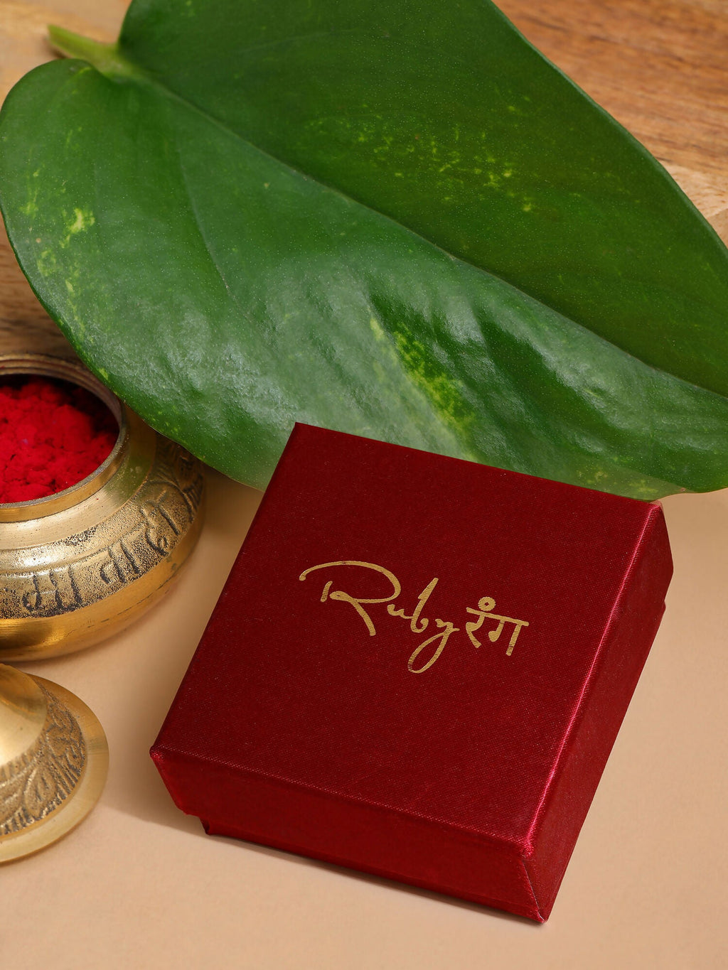 Ruby Raang Gold Maang Tikka | Grocsy