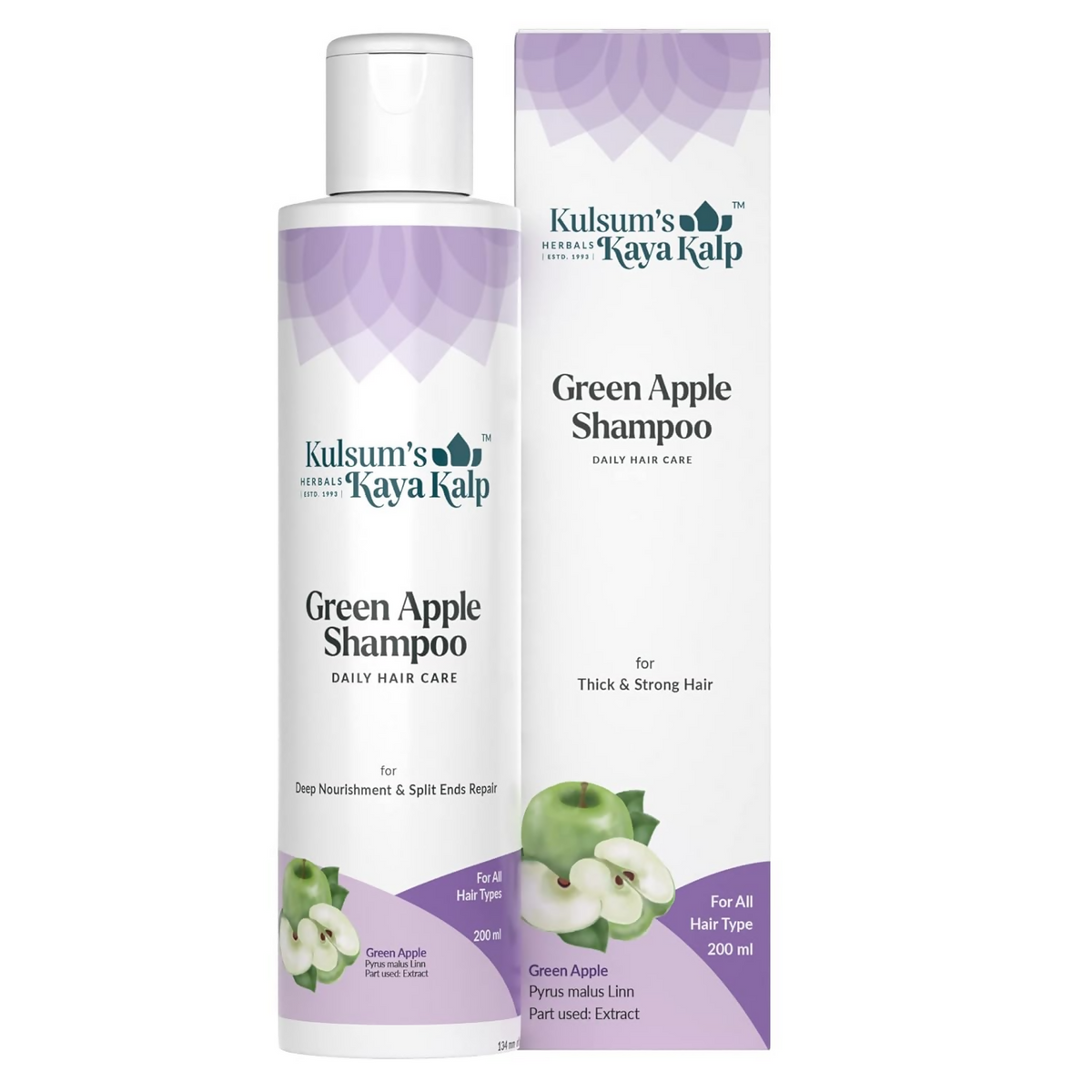 Kulsum's Kaya Kalp Green Apple Shampoo For Deep Nourishment & Split Ends Repair | Grocsy