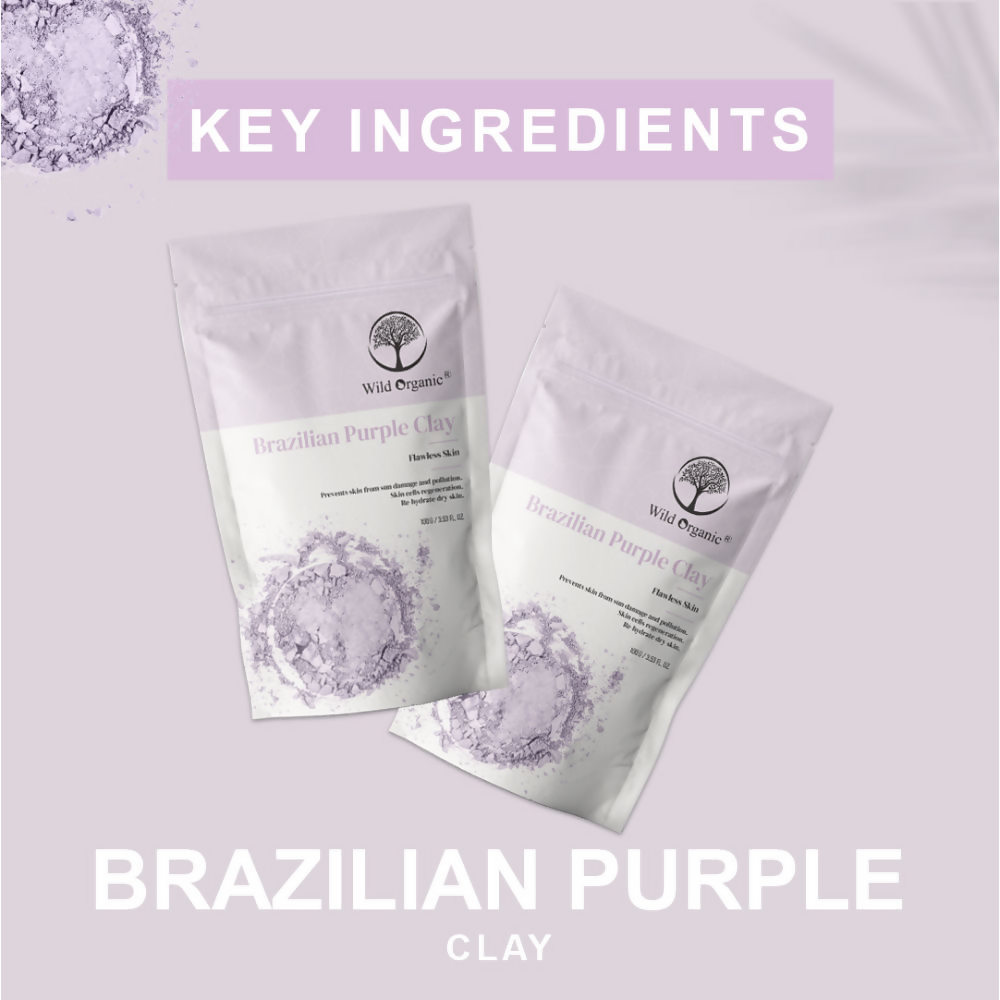 Wild Organic Brazilian Purple Flawless Skin Clay Powder | Grocsy
