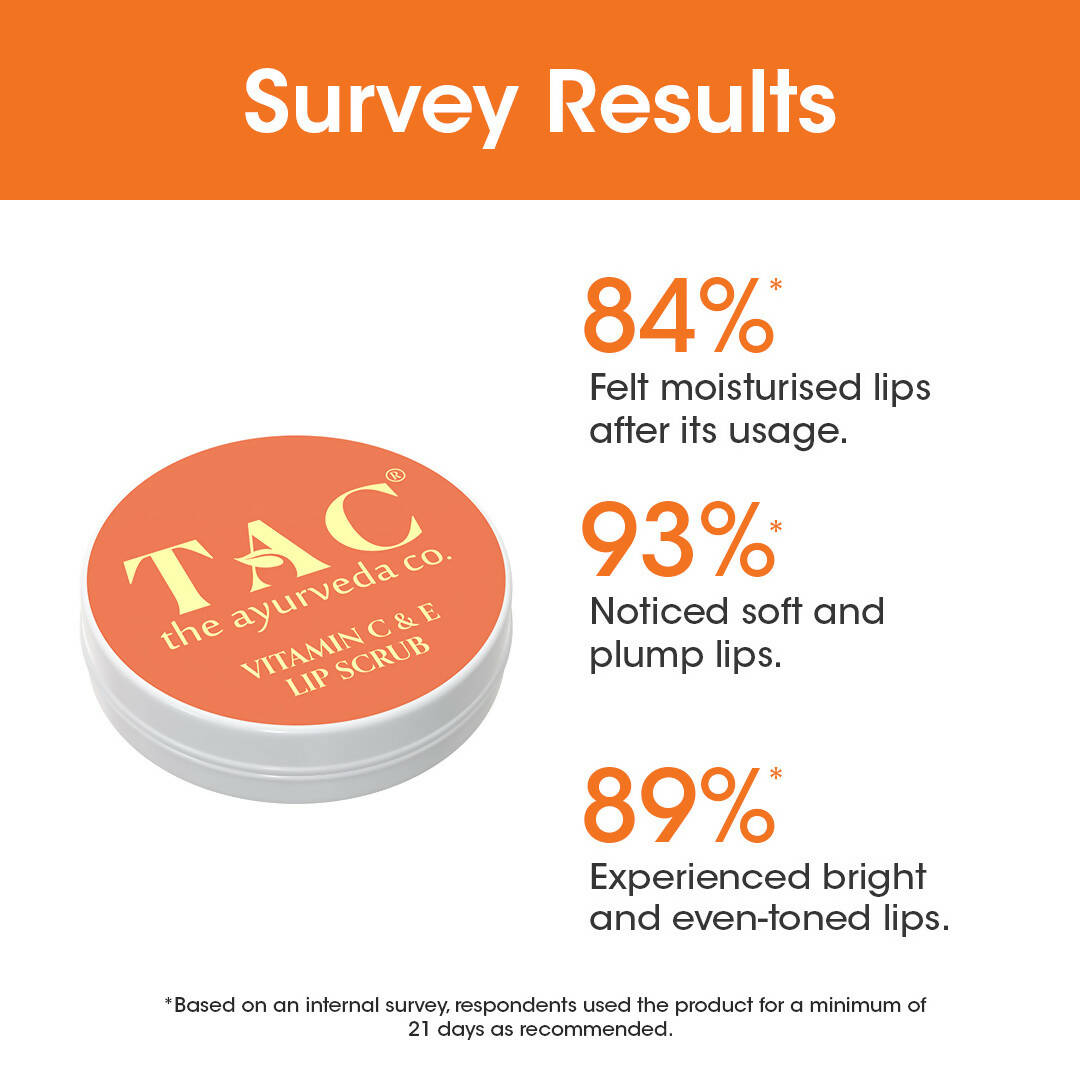 TAC - The Ayurveda Co. Vitamin C & E Lip Scrub | Grocsy