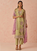 Vegaa Fashion Gold Fancy Crush Embroidered Salwar Suit | Grocsy