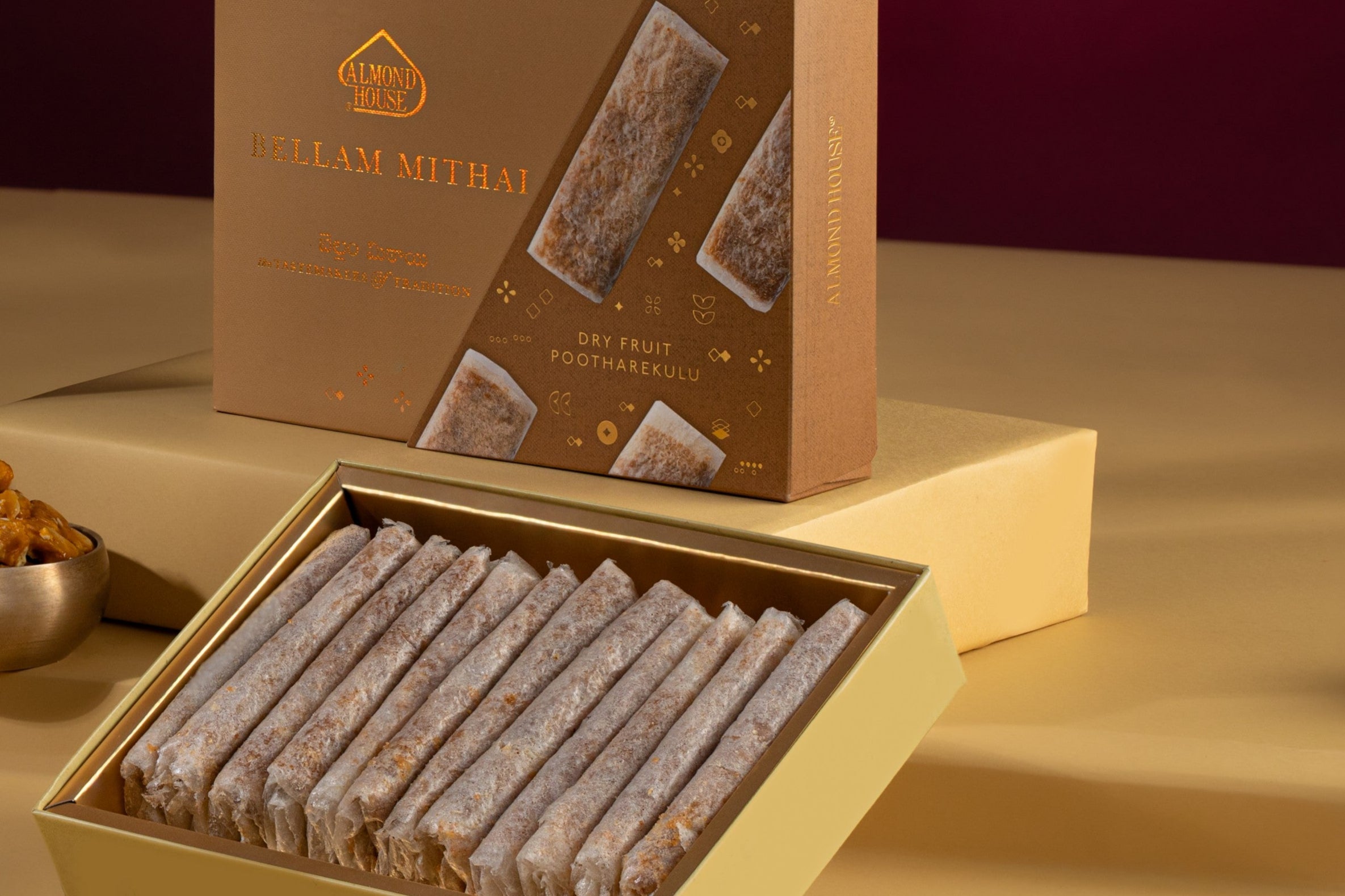 Almond House Bellam Dryfruit Poothrekulu (MAP) | Grocsy