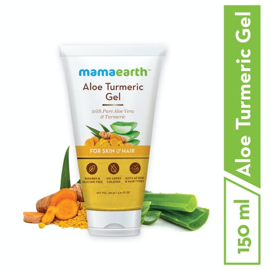 Mamaearth Aloe Turmeric Gel For Skin & Hair | Grocsy