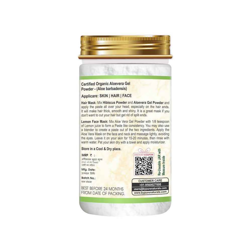 byPureNaturals Organic Aloevera Gel Powder | Grocsy