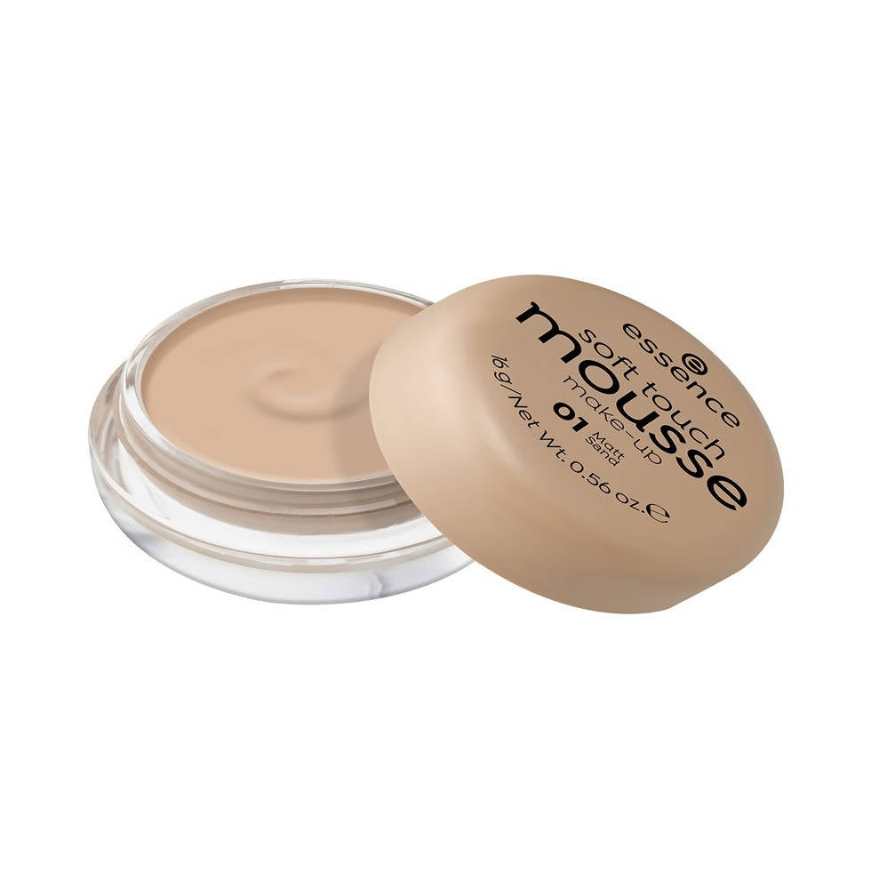 Essence Soft Touch Make-Up Mousse Foundation - Matt Sand 01 | Grocsy